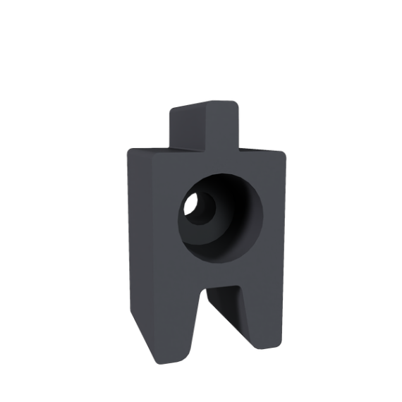 NewTechWood aluminium frameset t.b.v. triple schermplanken, zwart.