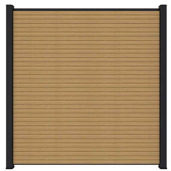 NewTechWood co-extrusie composiet scherm Triple, 180 x 180 cm, Red Cedar.