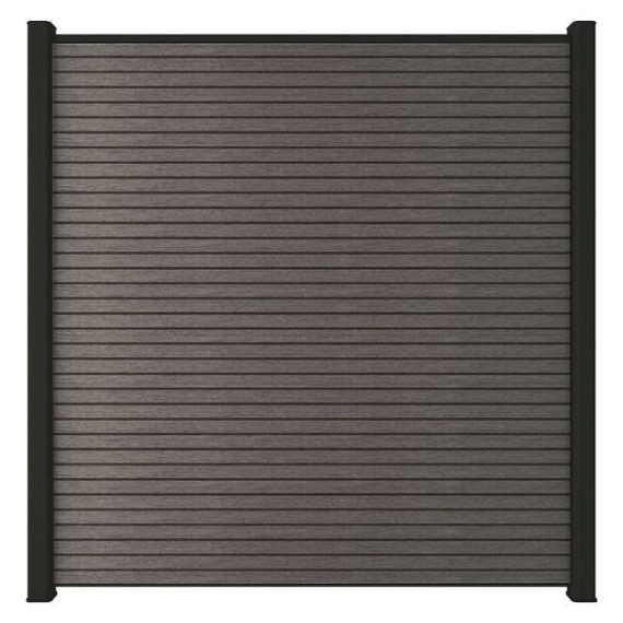 NewTechWood co-extrusie composiet scherm Triple, 180 x 180 cm, Silver Gray.