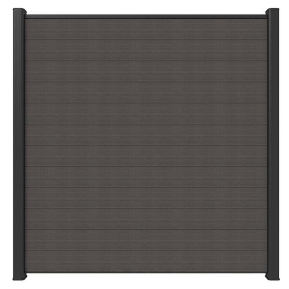 NewTechWood co-extrusie composiet scherm, 180 x 180 cm, Silver Gray.