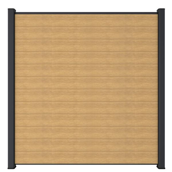 NewTechWood co-extrusie composiet scherm, 181 x 180 cm, Red Cedar.