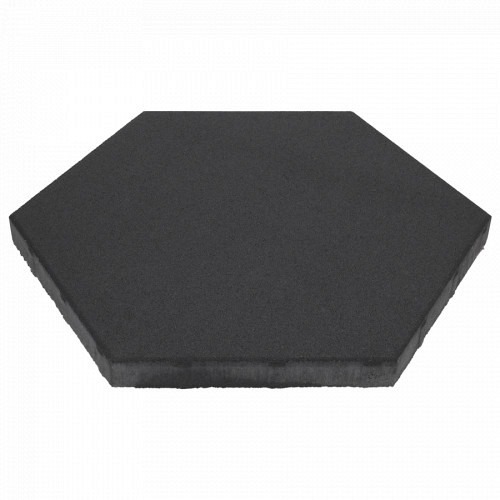 Soft Comfort Zeskant 60x60x4cm Nero