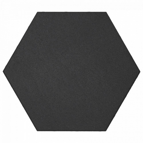 Soft Comfort Zeskant 60x60x4cm Nero