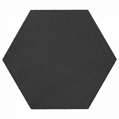 Soft Comfort Zeskant 60x60x4cm Nero