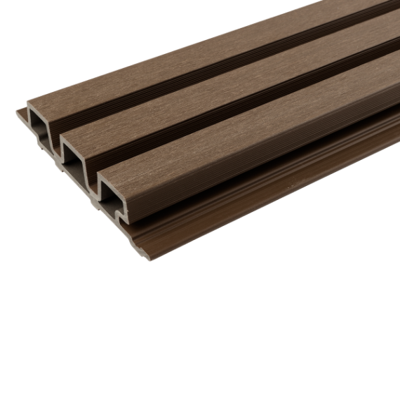 WPC WEO35 Gardenwall Teak 33x170mm E Klasse (wb 140mm) FSC®100% FSC®-C003450 - lengte 290 cm