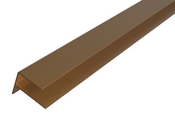 WEO35-60 Alu F-profiel Ipé L-300cm 65x80mm - RAL8028