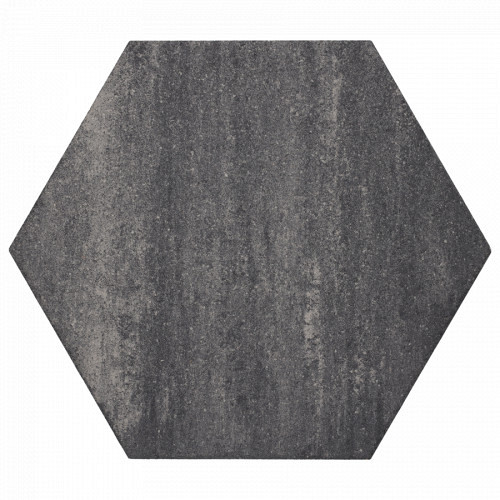 Soft Comfort Zeskant 60x60x4cm Grijs/Zwart