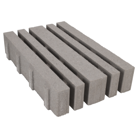 Liniaire grastegel grijs