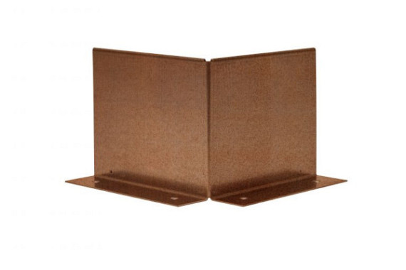 Uitwendige hoek corten Double (flg) 10cm