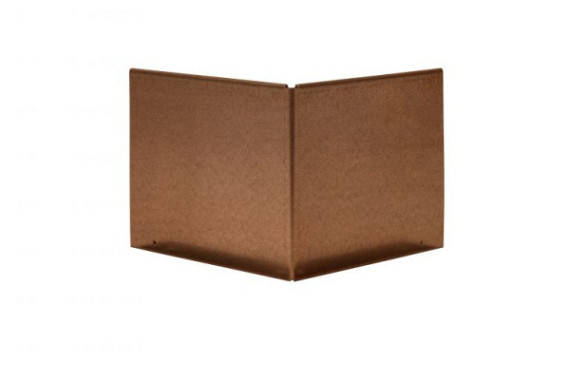 Uitwendige hoek Kantopsluiting corten Single / Flex 10 cm