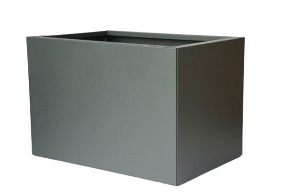Bloembak vlak - ANTRACIET 120x120x40