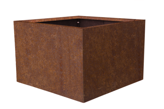 Bloembak vlak - CORTEN 120x120x40