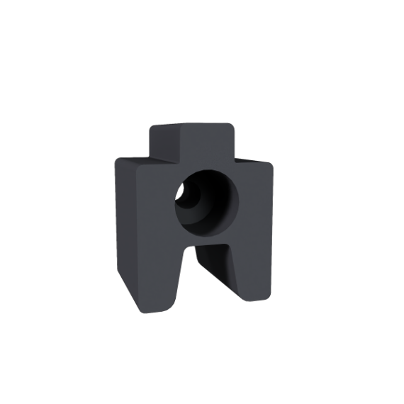 NewTechWood aluminium frameset t.b.v. reguliere schermplanken, zwart.