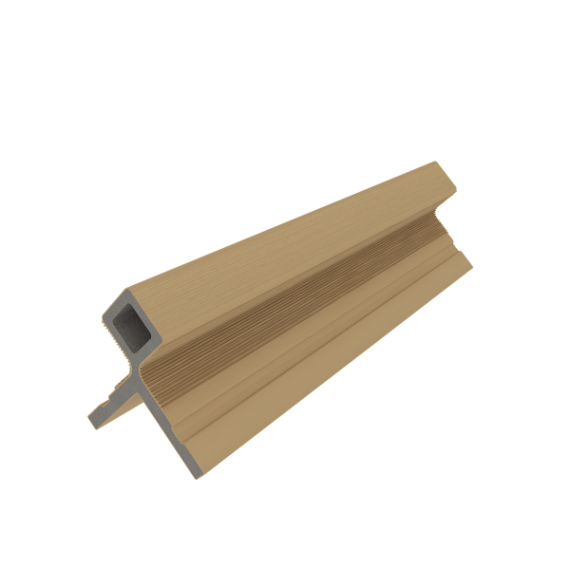 NewTechWood HKC co-extrusie hoekprofiel castellation t.b.v. wand bekleding, 7 x 8 x 300 cm, Red Ceda