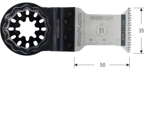 ROTEC MTC35 BIM Hout/Plastic Starlock invalzaagblad 35x50