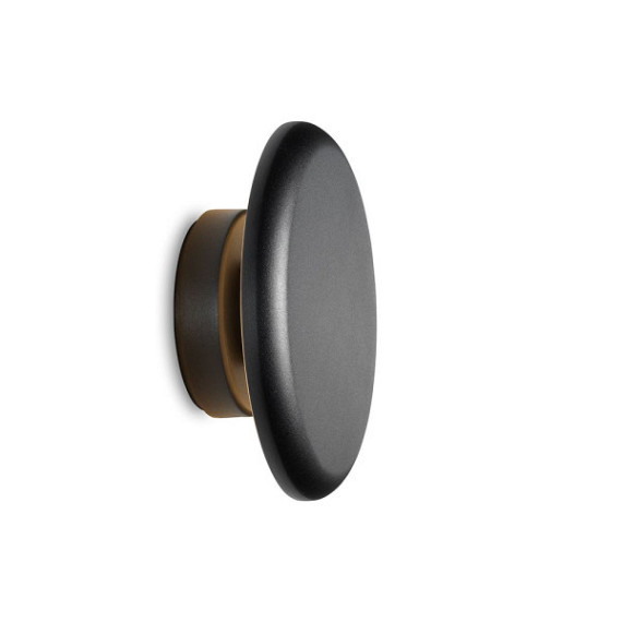 Lousa | wandlamp | rondom zwart | warmwit | dimbaar | OutdoorPro+ | 12 volt