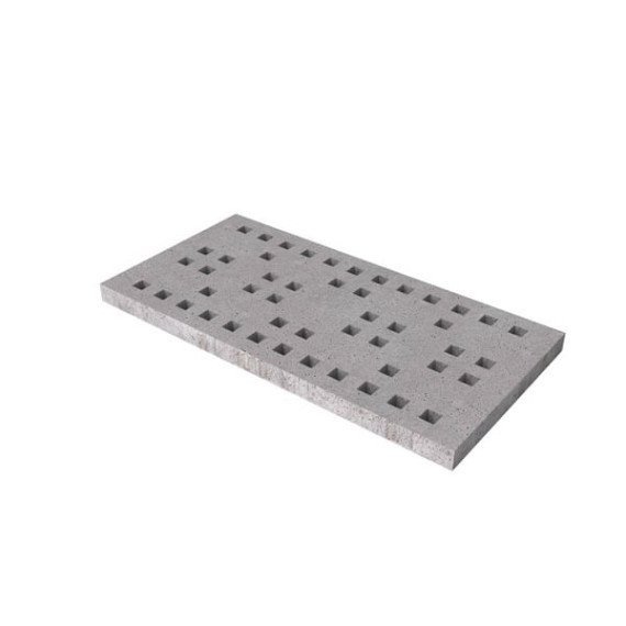 Grasbetonplaat Matrix 200x100x10 cm Grijs