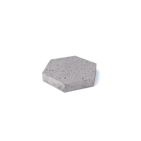 Tegel 6-kant 37,5x37,5x7 cm Grijs