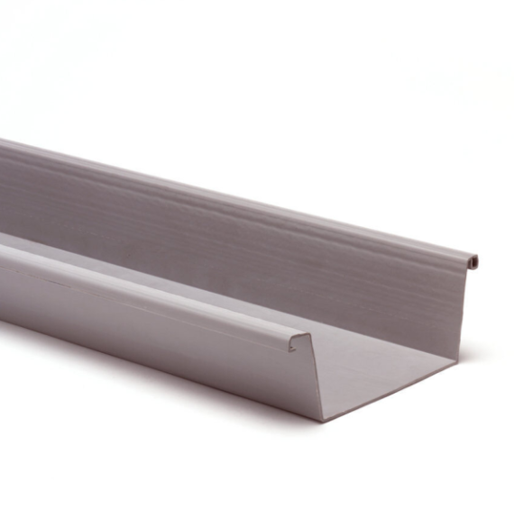 Bakgoot grijs 140mm L=2mtr
