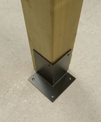 Houtverbinding voetstuk - 205x205mm