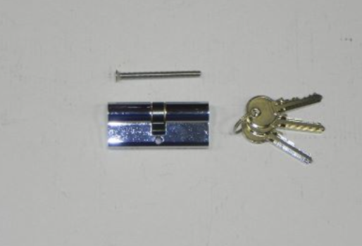 Gelijksluitende cilinder - 35/35 - gechromeerd - inclusief 3 sleutels