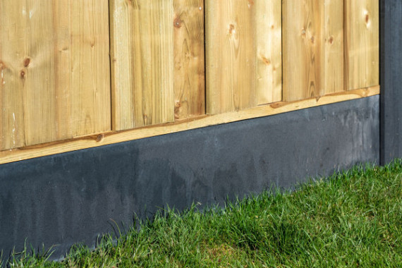 Betonplaat glad 3,5 x 24,0 x 184 cm, antraciet, ongecoat.