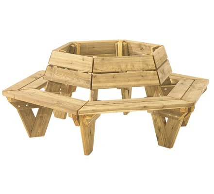 Douglas boombank, Ø 225/90, 91 cm hoog, groen geïmpregneerd