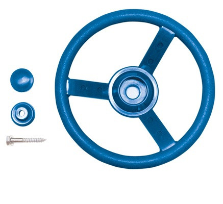 Stuurwiel kunststof, blauw.
