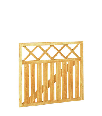 Rechthekpoort met trellis 100 x 90 cm.