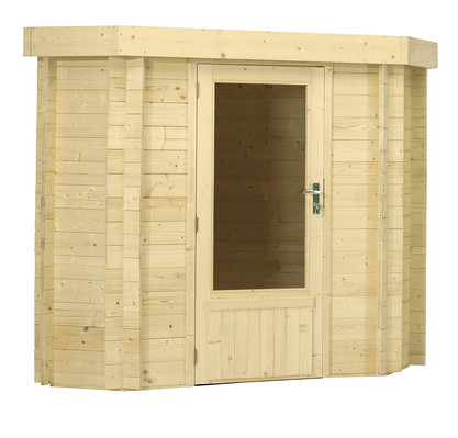 Houtduif hoekblokhut blank