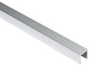 Aluminium U-profiel lengte 1365 mm dikte 2 mm