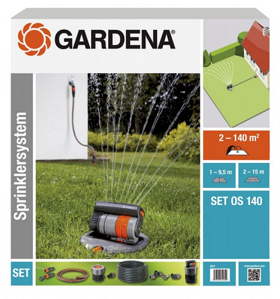 GARDENA Complete set met verzonken zwenksproeier OS 140