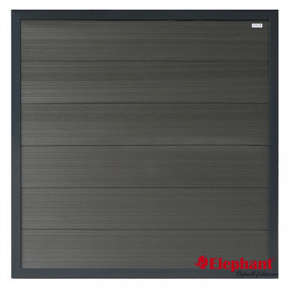 Forte composiet schuttingscherm antra/antra alu 180x180cm