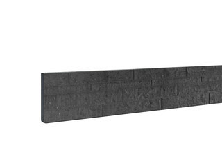 Betonplaat Rotsmotief 3,5 x 36 x 184 cm, antraciet ongecoat