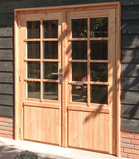 Douglas stelkozijn universeel t.b.v. enkele of dubbele deur, kleurloos geïmpregneerd.