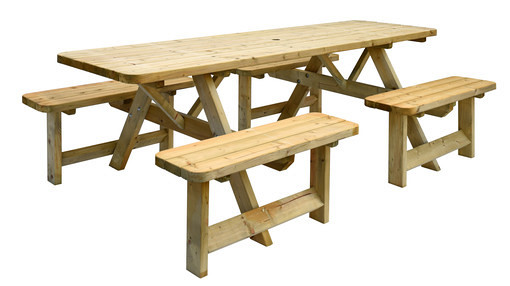 Picknicktafel Family, bladmaat 70 x 240 cm.