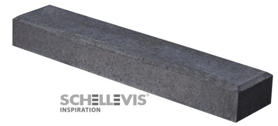 Schellevis betonbiels 100x20x12cm structuur grijs