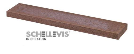 Schellevis opsluiting gewapend 100x20x5 cm roodbruin