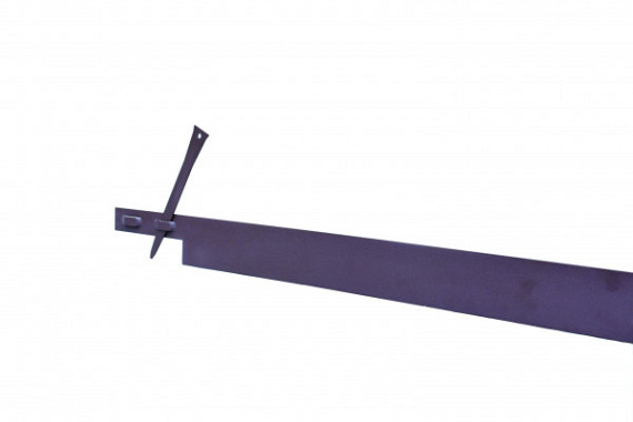 COL-MET bruin 2mm, 225x10.2 cm Incl. pennen
