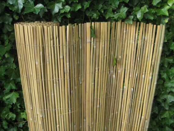 Gespleten bamboe mat 500x100 cm