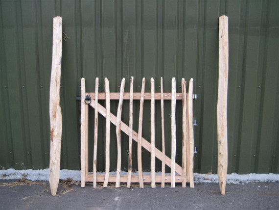 Kastanjehout poort 120x120 cm