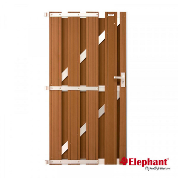 Composiet deur Design bruin 90x180cm (incl. deurbeslag)