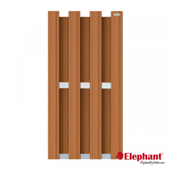 Composiet schuttingscherm Design bruin 90x180cm