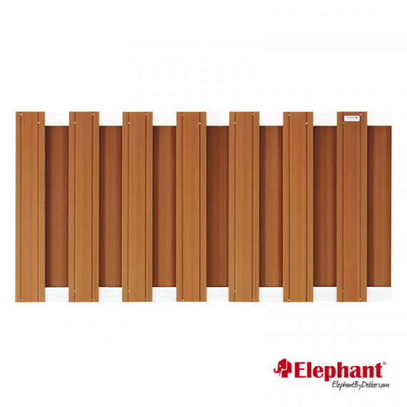 Composiet schuttingscherm Design bruin180x93cm
