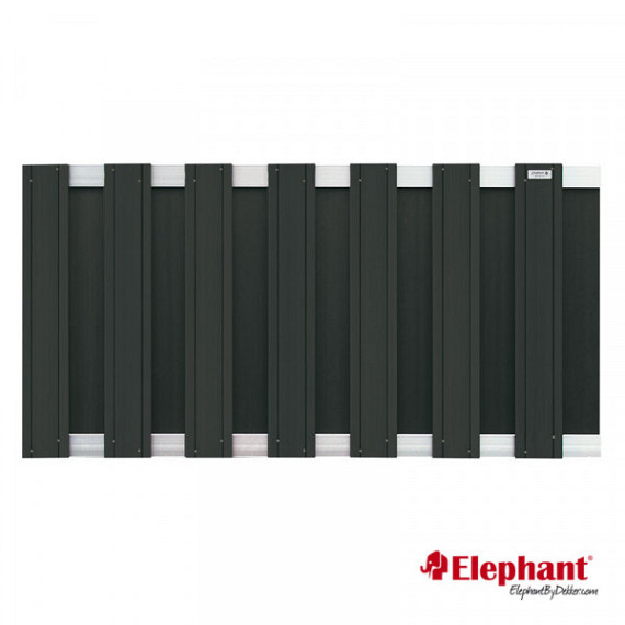 Composiet schuttingscherm Design antra/alu 180x93cm