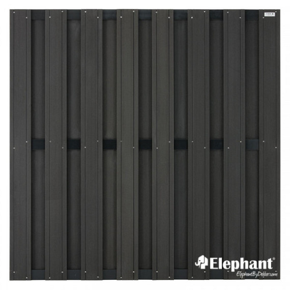 Composiet schuttingscherm Design antraciet 180x180cm