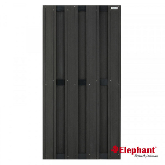 Composiet schuttingscherm Design antraciet 90x180cm