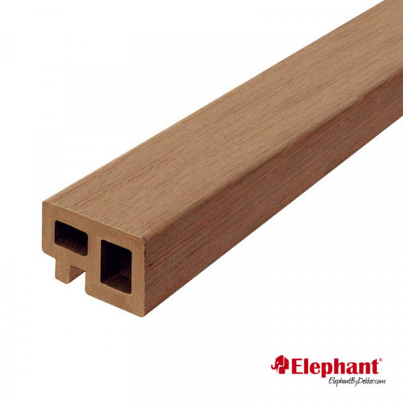 Regel/ kantafwerking DEKKERHOUT bruin 3x5x225 cm 2st/set