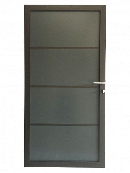 Aluminium/ composiet deur donkergrijs 90x180cm antraciet gepoedercoat