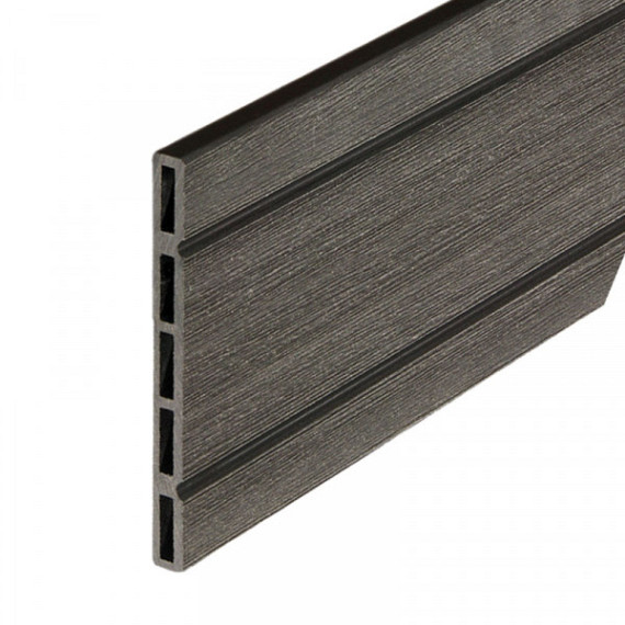 Composiet schuttingplank antraciet 1,3x14,5x180cm set 4st.